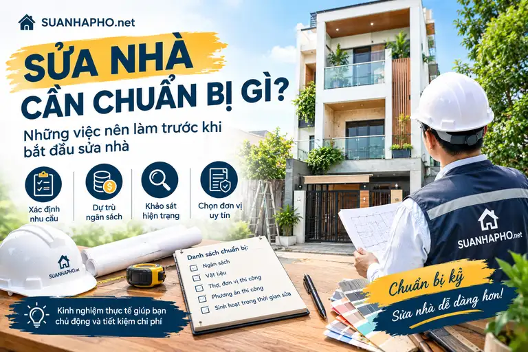 Sửa nhà cần chuẩn bị gì?