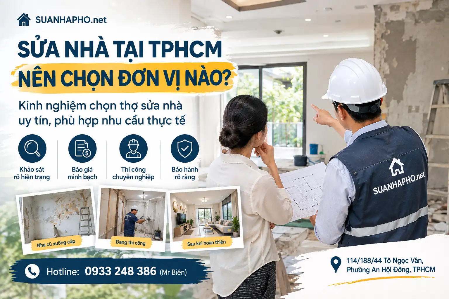 Sửa nhà tại tphcm nên chọn đơn vị nào?