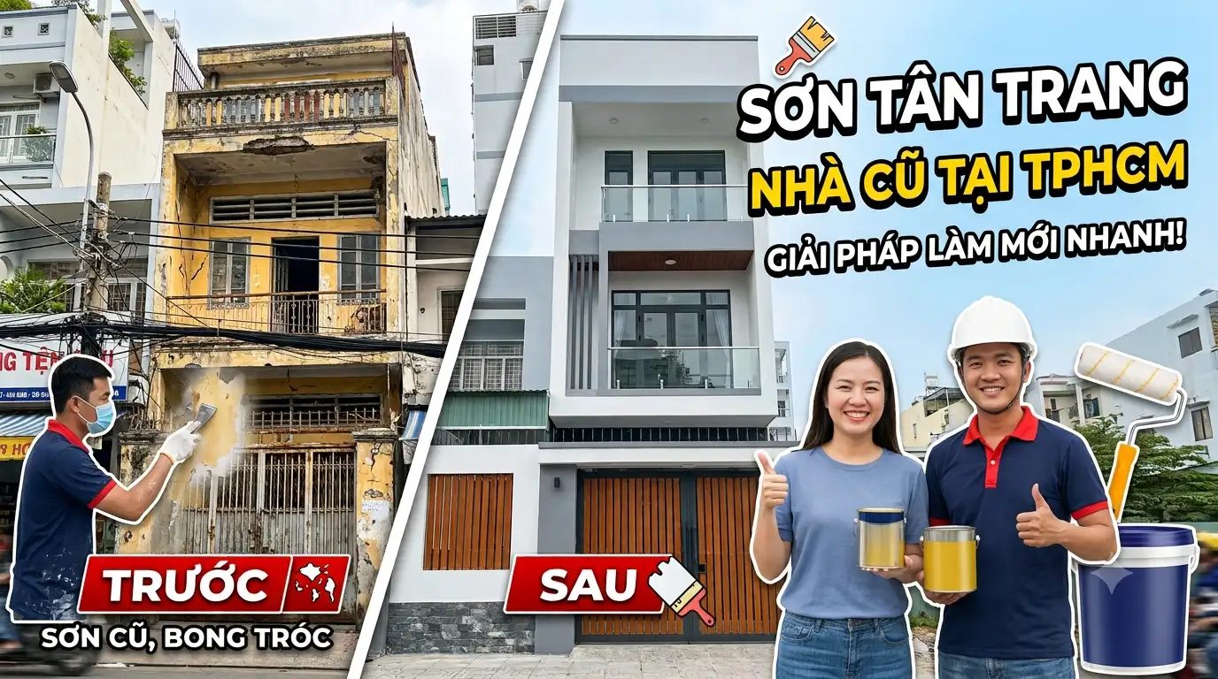 Sơn tân trang nhà cũ tại TPHCM