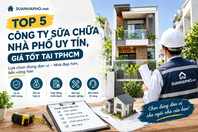 Top 5 công ty sửa chữa nhà phố uy tín, giá tốt tại TPHCM