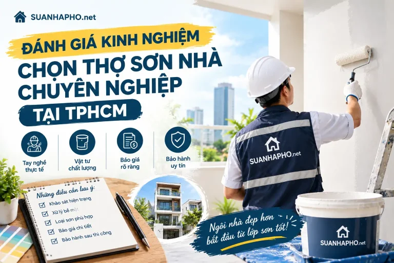 Đánh giá kinh nghiệm chọn thợ sơn nhà chuyên nghiệp tại TPHCM
